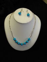 collier turquoise et turquoise africaine bracelets boucles d'oreille pierres semi-précieuses argent bijoux : la boutique de Nora vous propose des créations uniques réalisées en pierres semi-précieuses